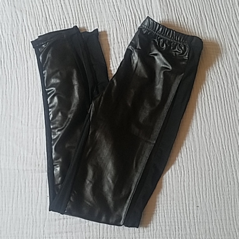 Black side mesh leggings NEW!
